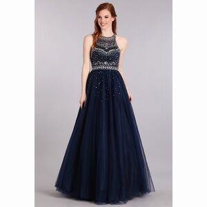 NAVY Sparkly Ballgown Birthday 1693